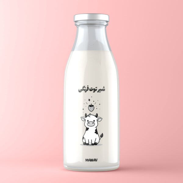 شیر توت فرنگی(210 میلی لیتر)